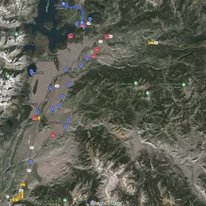 Grand Teton National park trip planner map