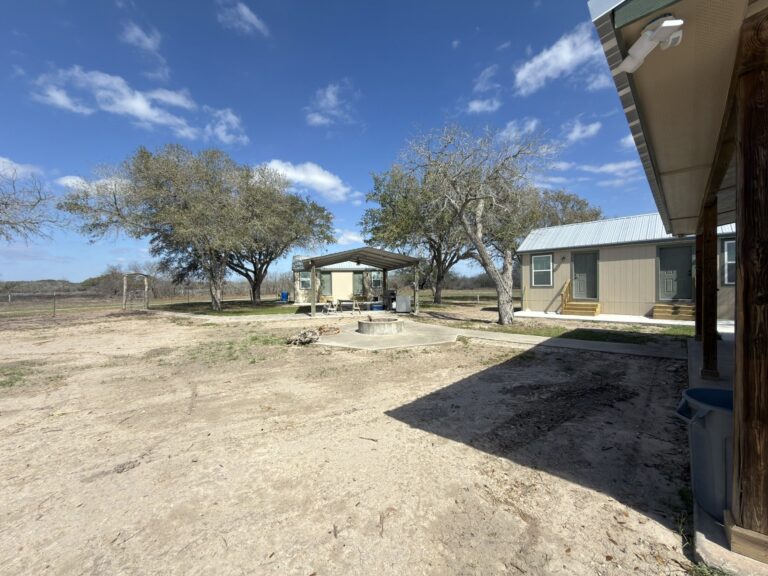 Outside of lodge at the Chestnutt Ranch